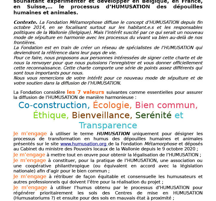 Signataires de notre Charte
